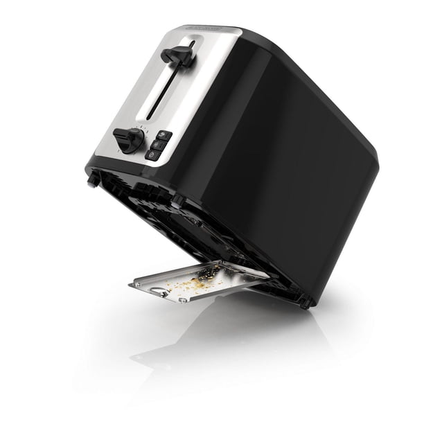 Black+Decker 2-Slice Toaster, Extra-Wide Self-Centering Slots