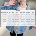 thumbnail image 3 of Lovzfmll Girls' Bow Detail Denim Jacket, Button Front Collared Style, Casual & Designer Look for Little Girls, 5 Years, 3 of 9