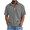 Grey, variant on QIUOMBBP Big and Tall Polos Shirts for Men Summer Loose Fit Lightweight Business Casual Tshirt Button Lapel Collared Solid Short Sleeve Tee Black XXXXL
