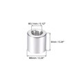 thumbnail image 2 of Unique Bargains 5 Pcs Entretoise Ronde en Aluminium 3.1x6x6mm(IDxODxH) pour Pièces Multirotors FPV Quadcopter RC DIY, 2 of 3