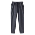 thumbnail image 1 of LOVZFMLL Men's Pants Men's Fashion Drawstring Elastic Waist Solid Color Casual Sweat Length Pants, 1 of 1