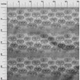 thumbnail image 3 of oneOone Velvet Gray Fabric Conversational Eye Sewing Craft Projects Fabric Prints By Yard 58 Inch Wide, 3 of 4