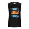 thumbnail image 4 of JDQJBZ Débardeurs Sans Manches pour Hommes Été Couleur Unie Tricot Col Ras du Cou Hauts Sans Manches Extensibles, 4 of 5