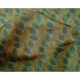thumbnail image 4 of oneOone Silk Tabby Fabric Leaves Block Printed Fabric 1 Yard 42 Inch Wide, 4 of 4