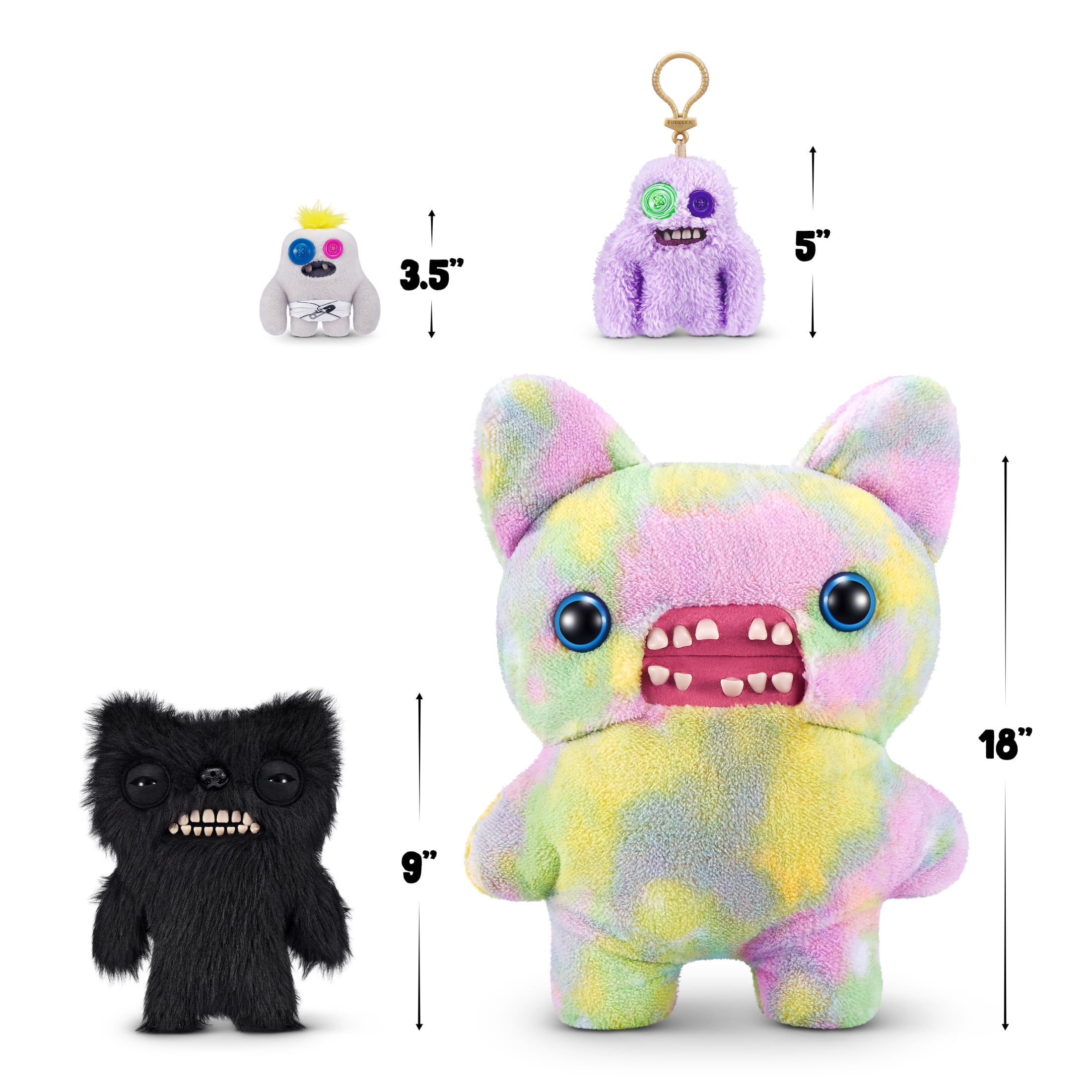Fuggler Fart Face 9 pouces Assortiment Série 1 de ZURU, Funny Ugly Monster Jouet en peluche