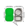 thumbnail image 2 of TIELUTT Reusable Stainless Steel Tableware with Silicone Lid Leak Small Dining Table Set for 6 round Table Runner Set round 5 Piece Dining Table Set Oval Dining Table Set for 4 with Leaf Outdoor Place, 2 of 7