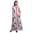 thumbnail image 1 of Bimba Floral Printed Front Slit Sleeveless Summer Spring Women Maxi PartyDress-XXX-Large, 1 of 5