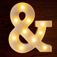 thumbnail image 1 of Jinsinto LED Letter Light Sign Letter Light Lights Up Letter Sign Night Light Wedding Birthday Party Battery Powered Christmas Light Home Bar (&), 1 of 5