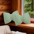 thumbnail image 4 of Dvkptbk Cotton Bow Pillows and Linen Pillow Solid Color Sofa Pillow Cushion Two Purpose Bow Pillow Lumbar Pillow 16X12 Inches Motheres Day Gift Pillow Bedding, 4 of 6