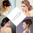 thumbnail image 2 of Épingles à Cheveux en Forme de U, Baguettes Rétro en Alliage - Fourchettes en Forme de U pour Femmes et Filles, 2 of 4