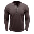 thumbnail image 2 of RXIRUCGD Blouse à Manches Longues Col Rond pour Hommes, Café, Taille : 2TG, 2 of 5