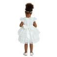 thumbnail image 3 of Pamina Baby Girl White Lace Tulle Flower Girl Dress Formal Party Dress for Infants and Toddlers 6-18 Months, 3 of 6