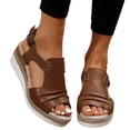 thumbnail image 4 of Kcodviy Sandales de Récupération à Bout Ouvert à Bride Arrière pour Femmes Sandales pour Femmes Vacances Chaussures Bohèmes Sandales de Douche Sandales Compensées pour Femmes, 4 of 9
