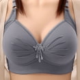 thumbnail image 1 of LOVZFMLL Bras for Women Woman's Comfortable Lace Breathable Bra Underwear No Rims Gray L, 1 of 1