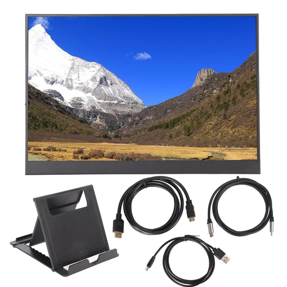 Moniteur d'Ordinateur Portable Portable, Moniteur Portable 14 Pouces Moniteur de Jeu Portable Artisanat Supérieur