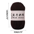 thumbnail image 3 of Birdeem 5 Strands Milk Cotton Doll Crochet Diy Knitting Thread Baby Sweater Wool Ball, 3 of 6