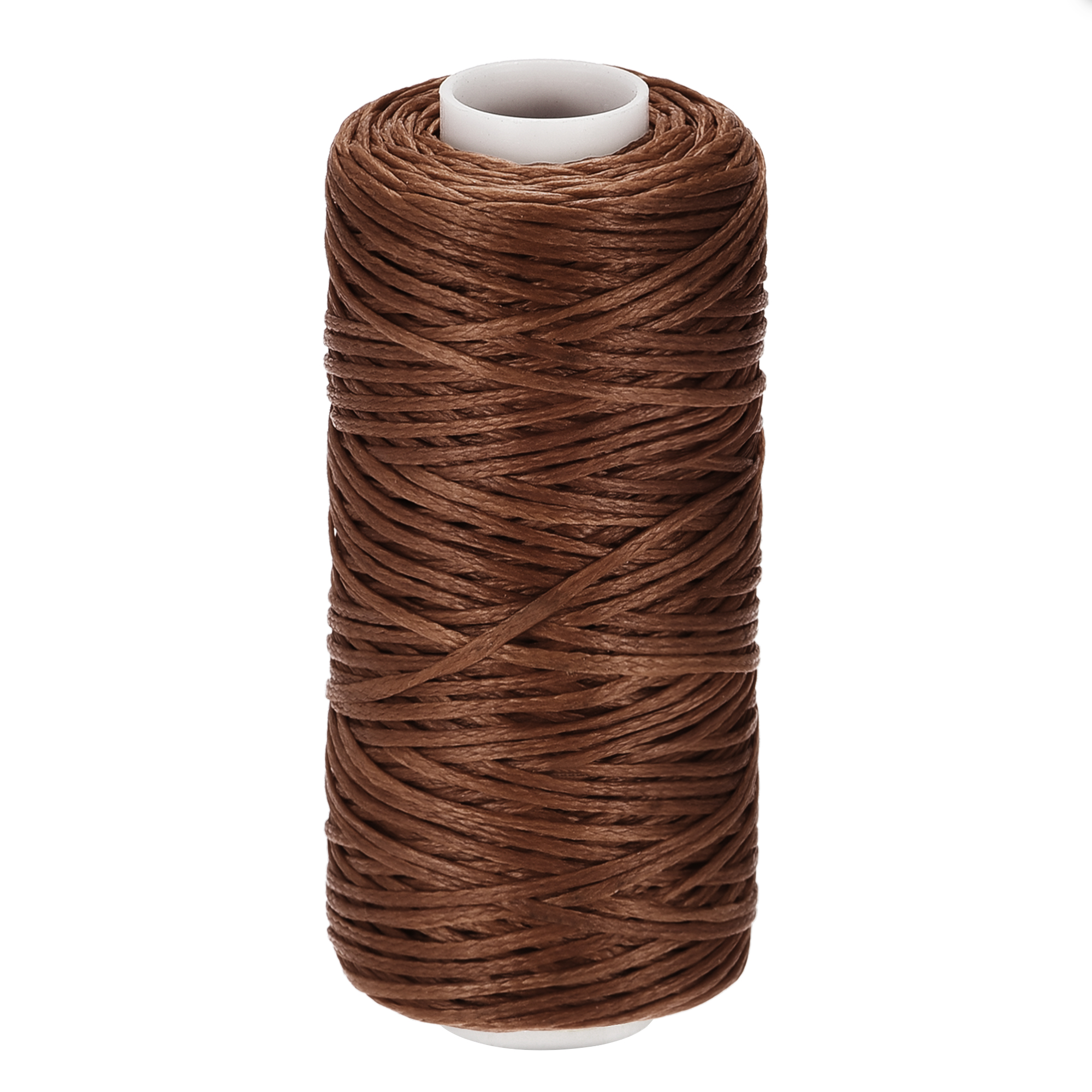 Unique Bargains Fil à Coudre en Cuir Ciré en Polyester Brun, 55 Yards