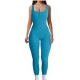 thumbnail image 2 of Mefallenssiah Spring and Fall Tight Waistband Sleeveless Neck Long Jumpsuit, 2 of 6