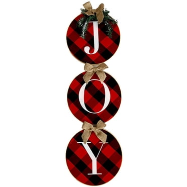 Christmas Sign DIY Plain Decorative Front Door Decor Holiday Decor for Staircase