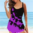 thumbnail image 4 of Womens Tankini Bathing Suit for Women Two Piece Bathing Suits Plus Size Swimsuit Swimsuits Tummy Control Swimwear, 4 of 9