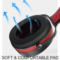 thumbnail image 3 of thinsony Hearing Protection Safety Ear Muffs Noise Cancelling for Sleeping Red, 3 of 9