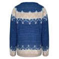 thumbnail image 4 of RKSTN Chandails pour Femmes Mode Manches Longues Imprimé Léopard Patchwork Tricoté Chaud Chandail Automne Chandails, 4 of 4