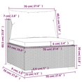 thumbnail image 5 of vidaXL 8 Piece Garden Lounge Set with Cushions Poly Rattan Brown, 5 of 5