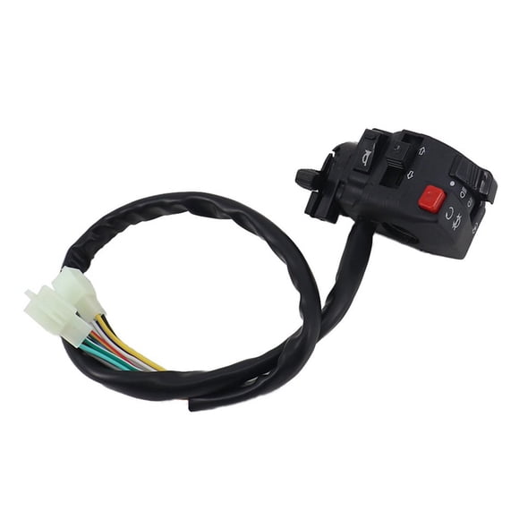 Kill Start Lumière Tournante Choke Interrupteur Droit Assemblage Noir Pièces de Réparation Accessoires Moteur Wheeler 110cc-125cc Quad ATV