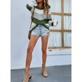 thumbnail image 3 of Tralilbee Women Long Sleeve Crew Neck Pullovers Stitching Color Loose Knitted Sweaters, 3 of 6