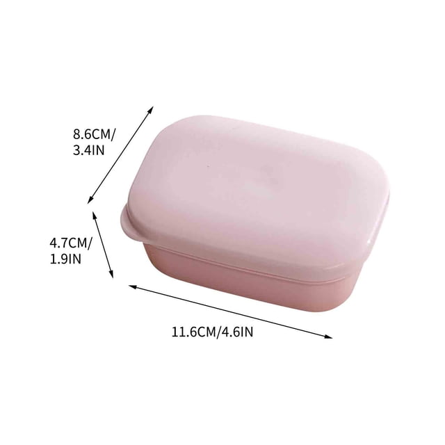 Pompotops Nouvelle Assiette de Salle de Bain Étui Maison Douche Voyage Randonnée Support Contenant Boîte à Savon Liquidation