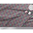 thumbnail image 2 of Soimoi Polyester Crepe Fabric Floral Mandala Print Fabric by Yard 42 Inch Wide, 2 of 3