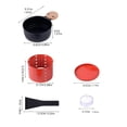 thumbnail image 3 of Round Cheese Oven Set Mini Non Stick Baking Pan Solid Wood Handle Outdoor Indoor Coffee Stove Without Lid, 3 of 7