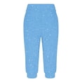 thumbnail image 4 of tarylea Womens Capri Pants Stretchy Drawstring Low Rise Jogger Pants Soft Comfy Lounge Cropped Yoga Pants with Pockets, 4 of 4