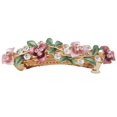 thumbnail image 3 of Women Rhinestone Hair Clip Flower Decor Butterfly Hair Barrette French Barrette, 3 of 10
