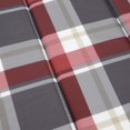 thumbnail image 5 of vidaXL Sun Lounger Cushion Red Check Pattern 200x60x3cm Oxford Fabric, 5 of 5