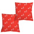 thumbnail image 2 of Amzcrzy Literie, Couvre-Lits, Courtepointes et Ensembles, Housses d'Oreiller de Noël 18x18 Pouces Ensemble d'Oreillers Décoratifs Sapin de Noël Rouges Décoration d'Hiver de Noël pour Maison Canapé Chambre Taie d'Oreiller, 2 of 6