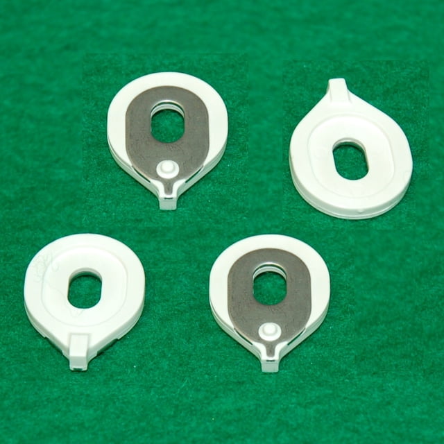 Yamaha Guide de Valve Authentique - Euphonium Tuba sous-Aphone - Ensemble de 4, Affiché sur une surface Verte. l'Ensemble Comprend Quatre guides de Valve en nylon Blanc avec inserts Métalliques Intégrés, compatible avec une Grand Gamme de Modèles Yamaha Euphonium, Tuba et sous-Aphone pour des Performances et une Durabilité Optimales.