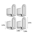 thumbnail image 3 of SuoKom 2 Pair Holder Pot Lid Storage Pots and Pans Organizer Pot Lid Holder Stand Serving Tray Organizer Dish Rack Pot Cover Door Bracket Bakeware No Punching, 3 of 9