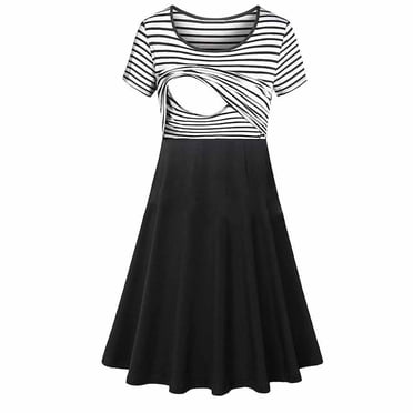 Bwiyojiz Tailles P-TTG Robe de Maternité de Printemps Mode Femme Décontractée T-shirt Uni Blouse Sans Manches Col en V Grande Taille Vêtements pour Femmes Vêtements de Grossesse, Cadeaux pour Sœur