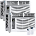 thumbnail image 1 of YUSAZENS Ensemble de 2 Climatiseurs de Fenêtre Wi‐Fi 6000 BTU, Unité de Climatisation de Fenêtre à Fréquence Fixe avec Application Intelligente, Système de Refroidissement Intérieur Écoénergétique, 1 of 7
