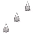 thumbnail image 4 of kurtrusly 1/2/3 Wide Application Convenient And Practical Chain Handbag For Women - Foldable Shoulder Bag Fashion PU Chain Shoulder Bag gray 3PCS, 4 of 6