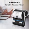 thumbnail image 2 of Milestone Milestone MHT-P8001 Portable 80mm Thermal Printer BT+USB Dual-mode Connection Built-in Rechargeable Lithium Battery Plug, 2 of 7
