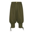 thumbnail image 1 of TIMIFIS Men's Ankle Banded Pants Medieval Pirate Costume Trousers Renaissance Gothic Pants- GreenFall, 1 of 1