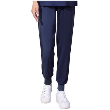 Pantalon de Sarrau pour Femmes Extensible, Joggers de Yoga Anti-Froissement à Taille Élastique, Pantalon de Joggeur Médical pour Soins Infirmiers, Couleur Unie, Quatre Saisons, Pantalon de Travail Ample, Pantalon Habillé d'Infirmière, Gris