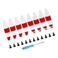 thumbnail image 4 of Milaget 8 Pcs Hélices Pliables en Fibre de Carbone pour Mini Pièces de Mise à Niveau Protecteur Blanc Rouge, 4 of 7