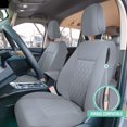 thumbnail image 3 of For 2020-2024 Ford Explorer Base FH Group Neoprene Custom Fit Car Seat Covers Water Resistant - Full Set Solid Gray, 3 of 9