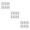 thumbnail image 4 of Maytalsory 10pcs Metal Carabiners Lobster Claw For Keychain - Strong And Functional Accessories For Easy Key Gun black 3Set, 4 of 6