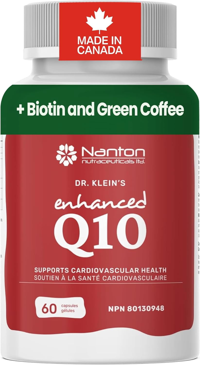 Coenzyme Q10 Supplement - CoQ10 200mg with Copper, Biotin, Vitamin B Complex, & Green Coffee Bean Extract, Ubiquinol Antioxidant, Cardiovascular Health, Blood Pressure & Migraine Support - 60 Capsules