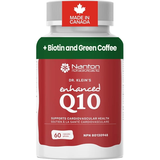 Coenzyme Q10 Supplement - CoQ10 200mg with Copper, Biotin, Vitamin B Complex, & Green Coffee Bean Extract, Ubiquinol Antioxidant, Cardiovascular Health, Blood Pressure & Migraine Support - 60 Capsules