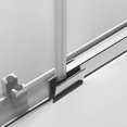 thumbnail image 3 of Serene Valley 72 x 74 In Square Rail Frameless Sliding Shower Door, Chrome, 3 of 7